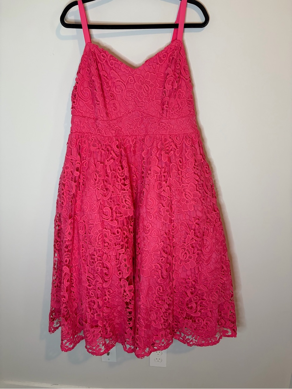 NWT Torrid MIDI Crochet Lace Sweetheart Tulle layers Special Occasion Dress 1X